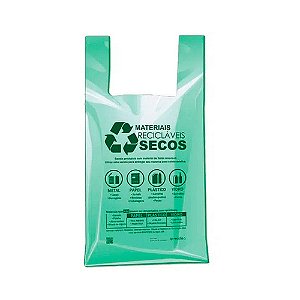 Sacola Verde Impressa 48x55cm 3kg Altaplast