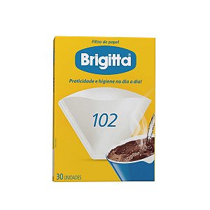 Filtro de Papel Nº 102 com 30 unidades Brigitta