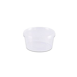 Embalagem Pote Plástico Redondo com Lacre 250mL 10 unidades - Prafesta