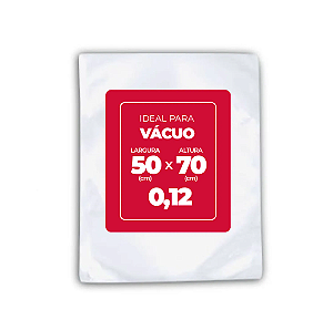 Saco Plástico Virgem 50cm x 70cm x 0,12 com 86 unidades