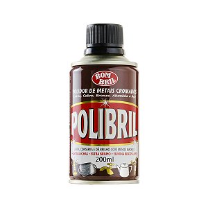 Polidor de Metais Cromados 200mL Polibril