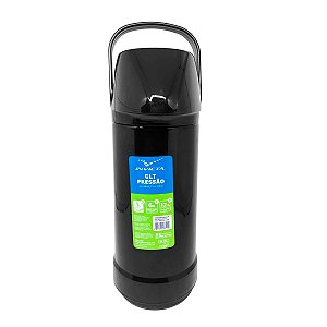 Garrafa térmica Preta de pressão 1L - Invicta