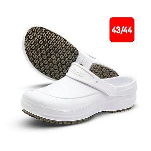 Sapato Babuche Antiderrapante BB60 Branco Nº 43/44 Soft Works