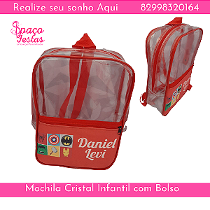 MOCHILA CRISTAL COM BOLSO