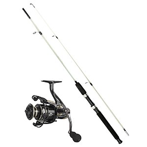 Kit Pesca Molinete  4000 13 Rolamentos Vara 1,65 Metros 35lb