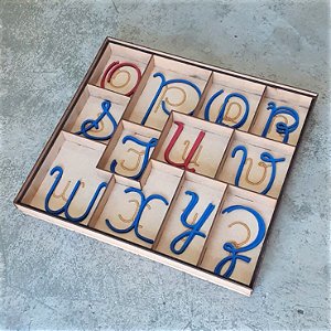 Alfabeto Móvel Cursivo Maiúsculo