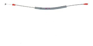 Cabo Fechadura Porta Dianteira Esquerda Jaguar X Type 2008