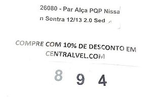 Alça Teto Pqp Nissan Sentra 2012 2.0