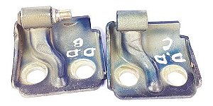Par Dobradiça Porta Dianteira Direita Fiat Marea 2001 1.8