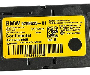 Modulo Do Alarme Bmw X4 2015 2.0 28i 926963501