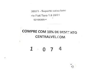 Suporte Bateria Fiat Toro 2021 52105305