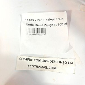 Par Flexivel De Freio Dianteiro  Peugeot 308 2015 2.0