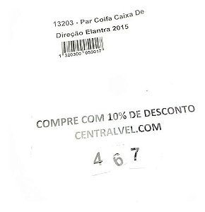 Par Coifa Direção Hyundai Elantra 2015 2.0