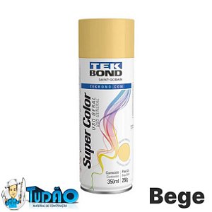 Tinta Spray Bege Brilhante 400ml - Tekbond