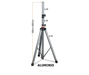 PEDESTAL TRIPÉ PARA CAIXA ACÚSTICA PROFISSIONAL 19A - ALUMÍNIO