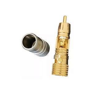 4 Conectores Rca Nakamichi Banhados A Ouro (1 Par)