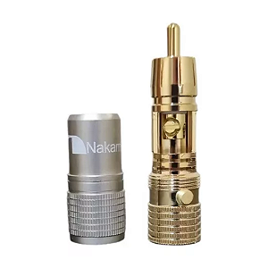 2 Conectores Rca Nakamichi Banhados A Ouro (1 Par)