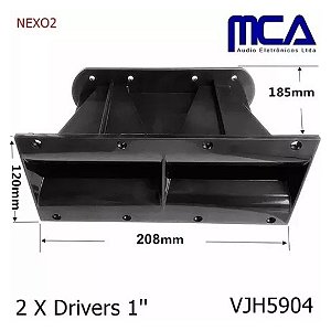 Guia De Ondas Vestron Modelo Nexo Para 2 Drivers AJH-5904