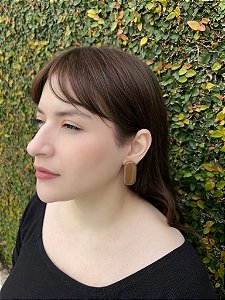 Brinco Long - Marrom Mocha