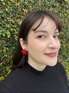 Brinco Mush - Vermelho Cereja