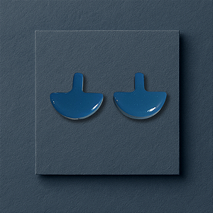 Brinco  Mush - Azul Índigo