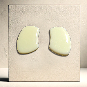 Brinco Shape -  Branco Marfim