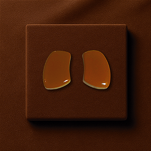 Brinco Shape -  Marrom Mocha