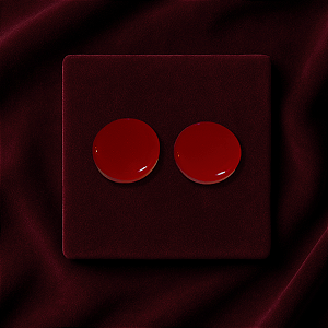 Brinco  Dot - Vermelho Cereja