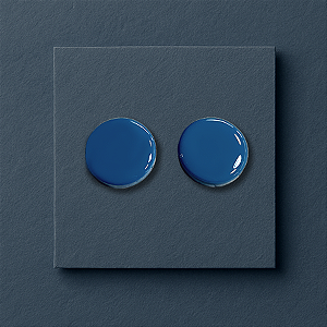 Brinco  Dot - Azul Índigo