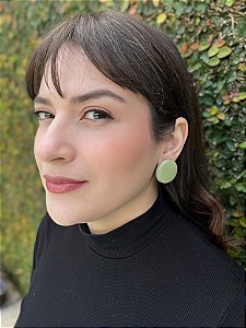 Brinco Dot - Verde Oliva