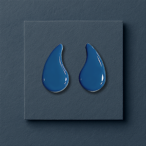 Brinco  Rit - Azul Índigo