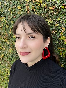 Brinco Icon - Vermelho Cereja