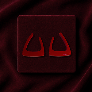 Brinco Icon - Vermelho Cereja