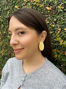 Brinco Elli - Amarelo Manteiga