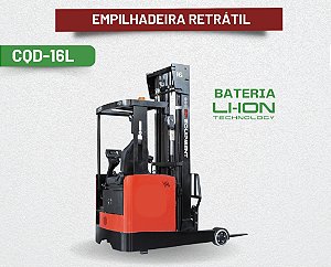Empilhadeira Elétrica Retrátil - Bateria de Lítio - CQD16L