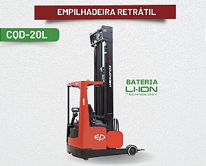 Empilhadeira Elétrica Retrátil  - Bateria de Lítio - CQD20L