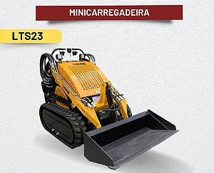 Minicarregadeira de esteira com capacidade de carga de 300 kg