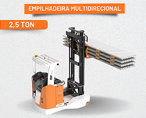 Empilhadeira Elétrica 2,5 Toneladas Altura 10,5m