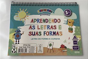 Livro de atividades Pimpolhos Aprendendo as letras e suas formas 5+