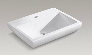 Cuba de apoio branca 1 furo One faucet hole - Kohler - K-14715BR-1-0