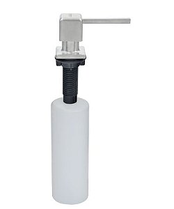 Dosador de Sabão Square Tramontina em Aço Inox com Recipiente Plástico 500 ml - Tramontina - 94517/006