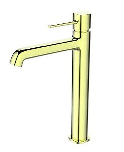 Misturador Monocomando Para Banheiro Mônaco Bica Alta Mesa Gold - WJ-2885-MO-GD