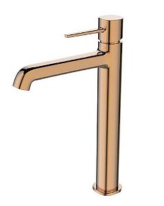 Misturador Monocomando Para Banheiro Mônaco Bica Alta Mesa Rose Gold - WJ-2885-MO-RG