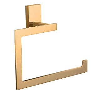 Porta Toalha De Rosto E Mãos Quadrado Em Metal Rose Gold – Jiwi - WJ-2050-MD-RG