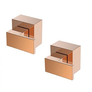 Kit Banheiro Rose Gold com 2 Acabamentos Base Deca Gold – Jiwi - WJ-4916-MD-RG2