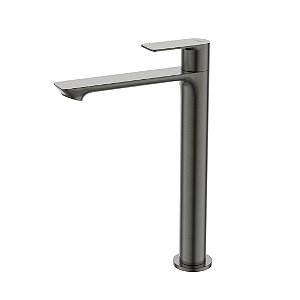 Torneira Para Lavatório Água Fria Bica Alta Mykonos Grafite - Jiwi - WJ-1198-MK-CZ