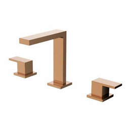 Misturador Duplo Para Lavatório Madrid Rose Gold - Jiwi - WJ-1877-MD-RG