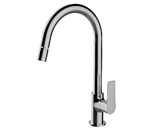 Misturador Monocomando Gourmet Bica Móvel Athens Cromada - Jiwi - WJ-2267-AT-CR