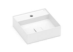 Cuba Branca De Apoio 400x400 Com Mesa T9 Terra- Roca - A32787T000