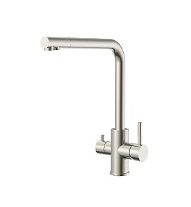Monocomando Flow Com  Filtro Aço Escovado - KFLF1033 - Kitbaco